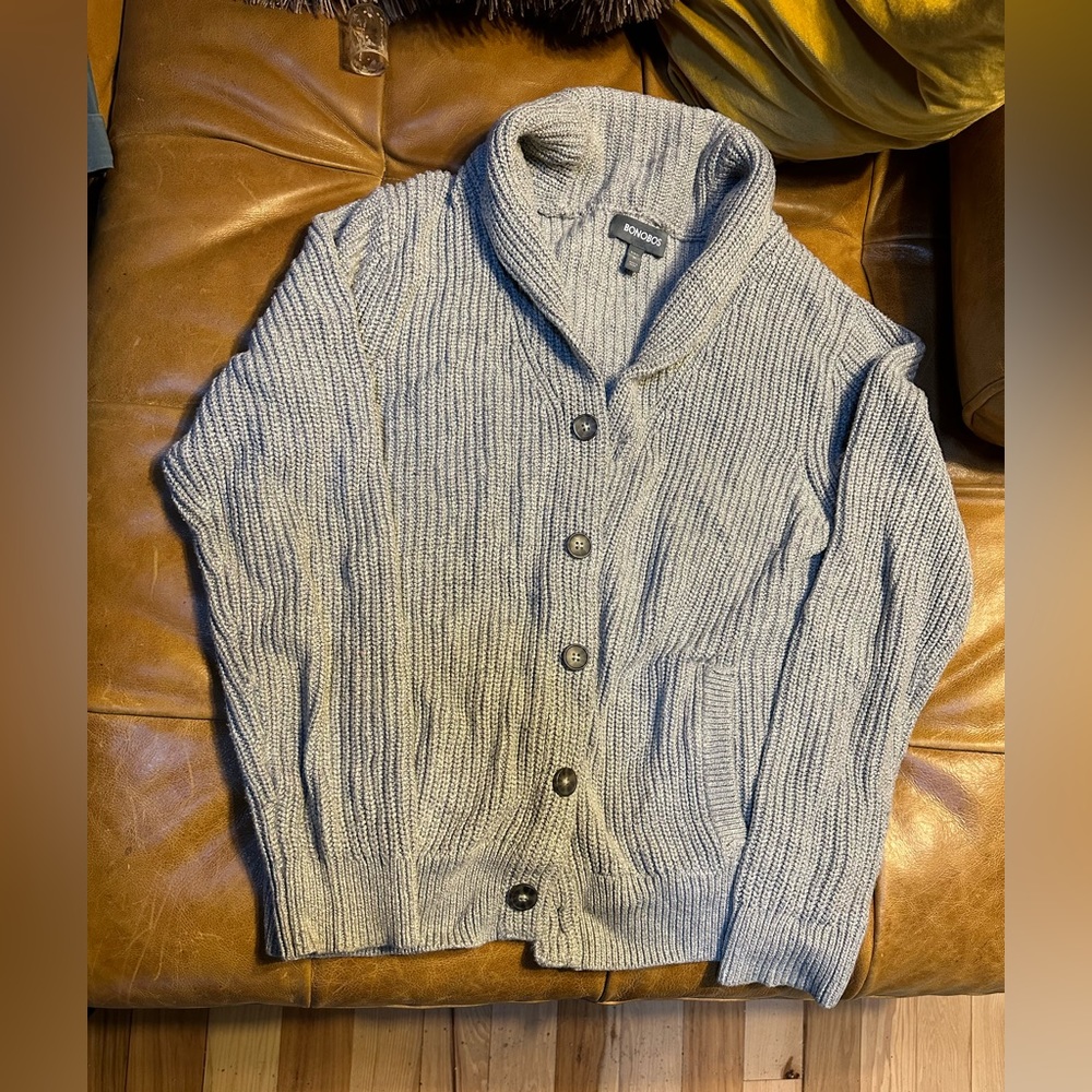 Bonobos cotton shawl collar cardigan